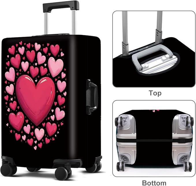 Luggage Cover Washable Suitcase Protector Anti-Scratch, Stretchable Fit - Image 3