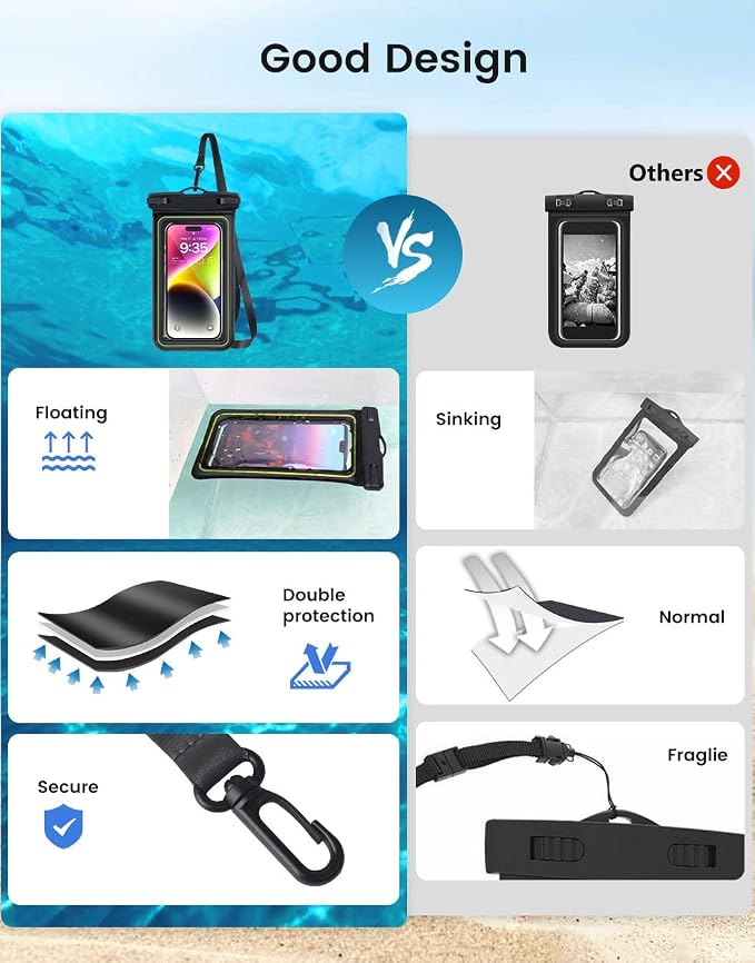IP68 Waterproof Phone Pouch, Floating Waterproof Phone Case - Image 4