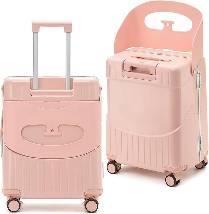 20-Inch Ride-On Suitcase for Kids & Adults – TSA-Approved Underseat Carry-On by Apelila