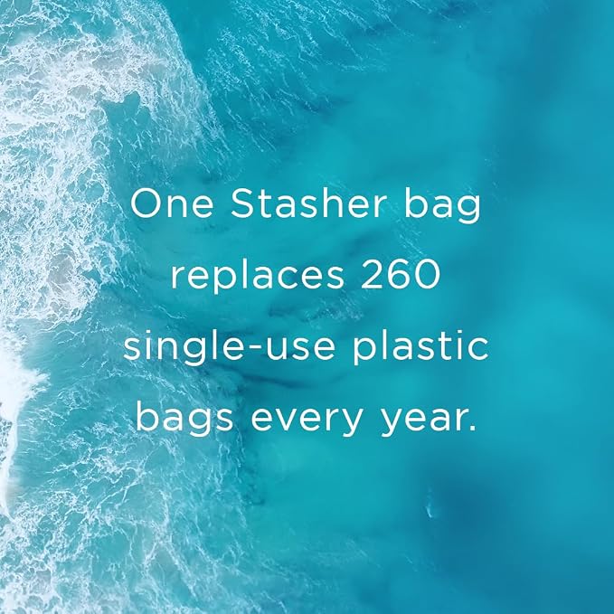 Stasher Premium Silicone Reusable Food Storage Pocket Bag, Sous Vide, Dishwasher - Image 7