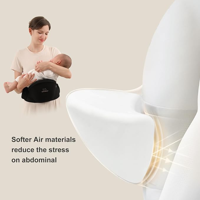 Bebamour Baby Carrier with Hip Seat, All-Position Breathable Mesh Hip Seat & - Image 5