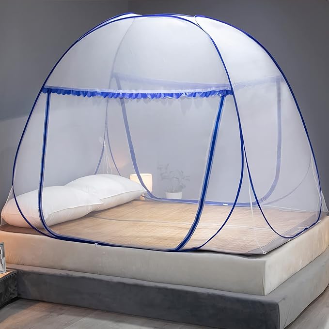 Mosquito Net for Bed, Folded Size 12 inch Portable Camping Travel Mosquito Net - Image 2