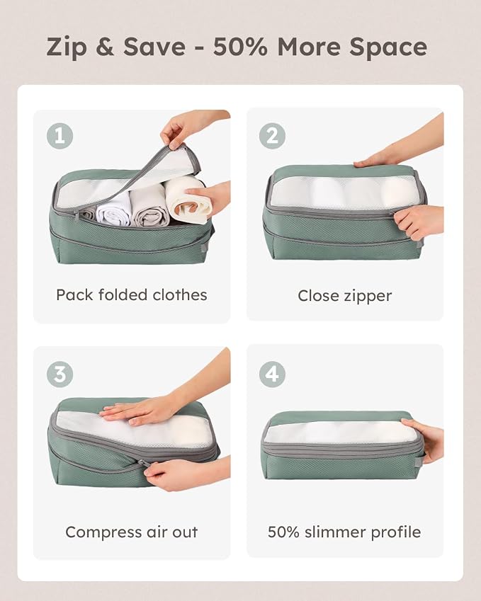 6 Set Compression Packing Cubes - Image 4