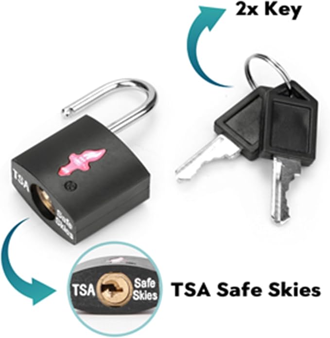 2 Pack TSA Approved Luggage Locks - Image 5