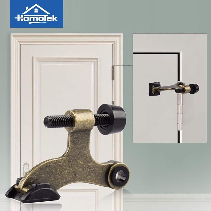 HOMOTEK 36 Pack Hinge Pin Antique Brass Door Stopper, Adjustable Deluxe Heavy - Image 5