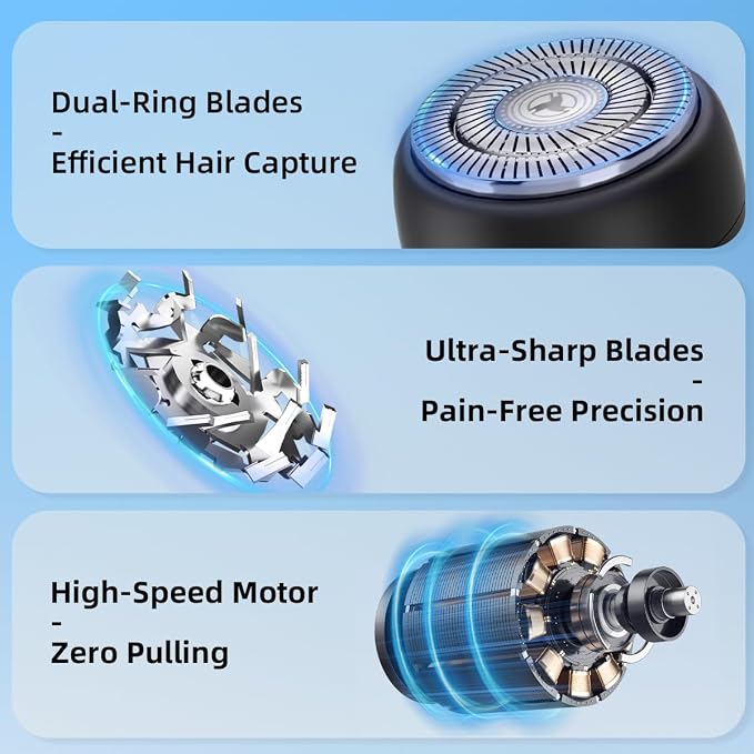 Mini Electric Razor, Facial Hair Removal - Image 2
