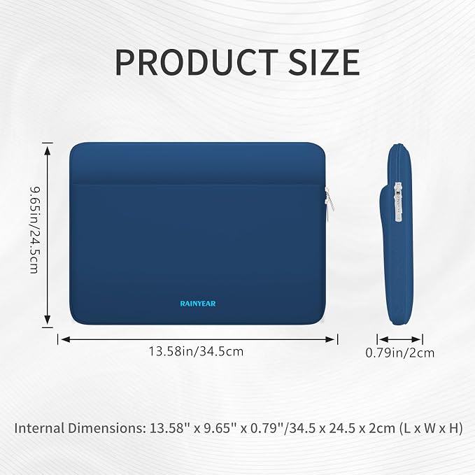 RAINYEAR Laptop Sleeve Case 13.3 Inch, Protective Portable Case - Image 6