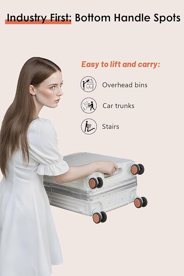 HotWay 26 Inch Hardside Checked Luggage - Image 3