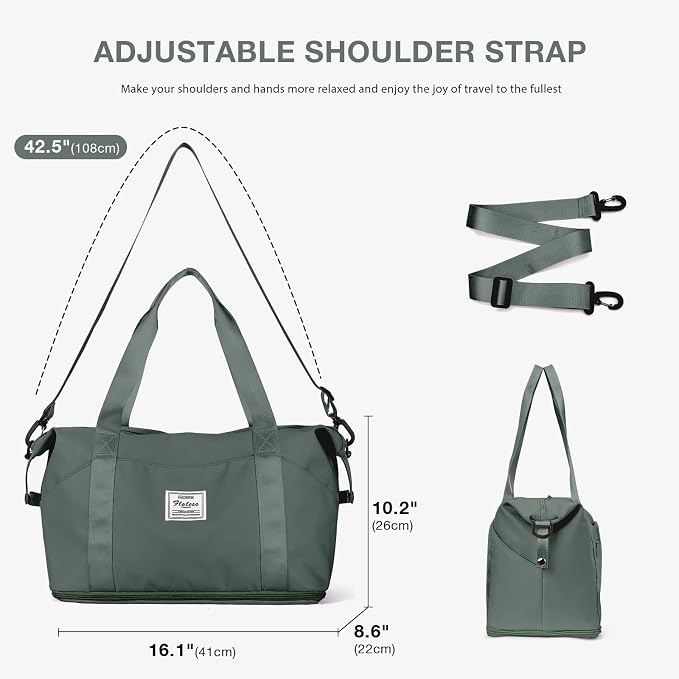Travel Duffel Bag, Sports Tote Gym Bag, Shoulder Weekender Overnight Bag - Image 4