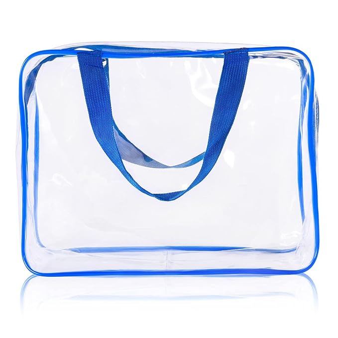 6Pcs Crystal Clear PVC Travel Toiletry Bag Kit - Image 7