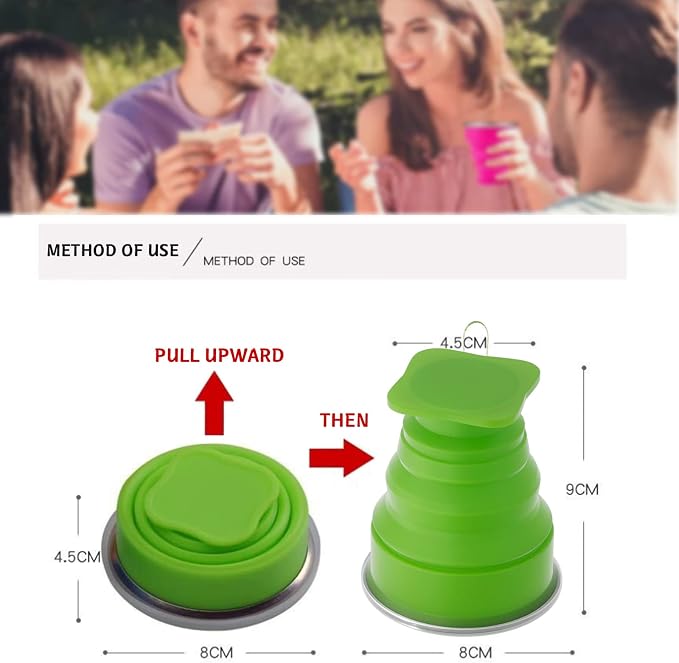 Collapsible Silicone Foldable Cup - Image 6