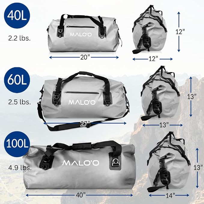 Malo'o Waterproof Roll-Top Duffel - 100L - Keep Gear Dry - Image 3