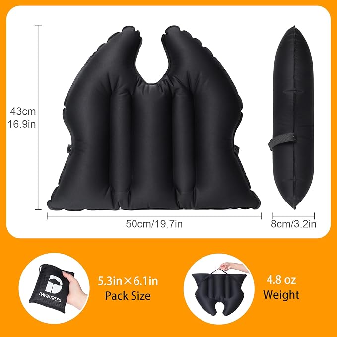 DAWNTREES Inflatable Seat Cushion, Lightweight, Waterproof, Suitable - Image 2