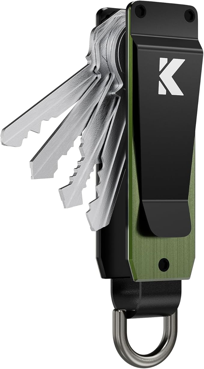 Key Organizer for Men Compact Key Holder Minimalist Key Case Metal Key Chain by Unknown