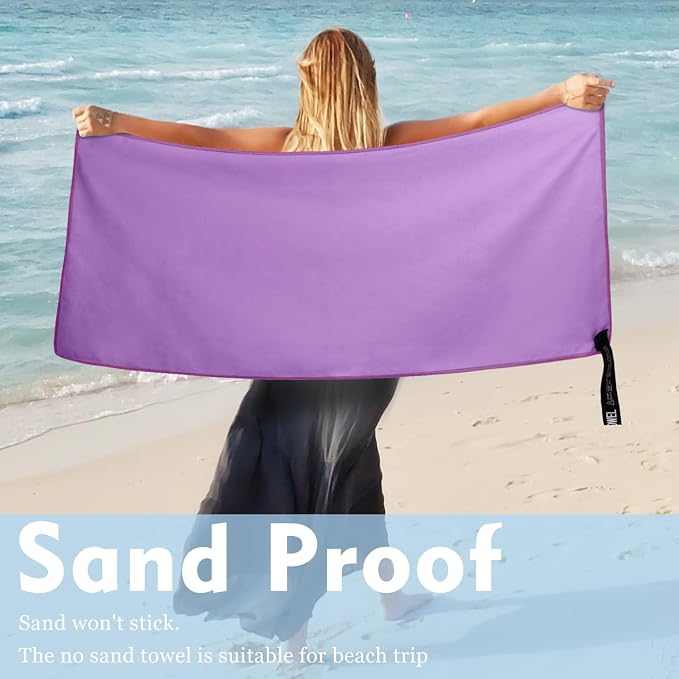 Microfiber Travel Towel, Soft Lightweight Quick Dry Towel, Super Absorbent - Image 7