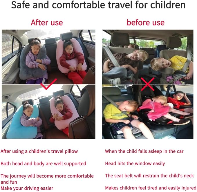 Travel Pillow Car Pillow Kid Car Sleeping The Sleeping Aid - Image 2