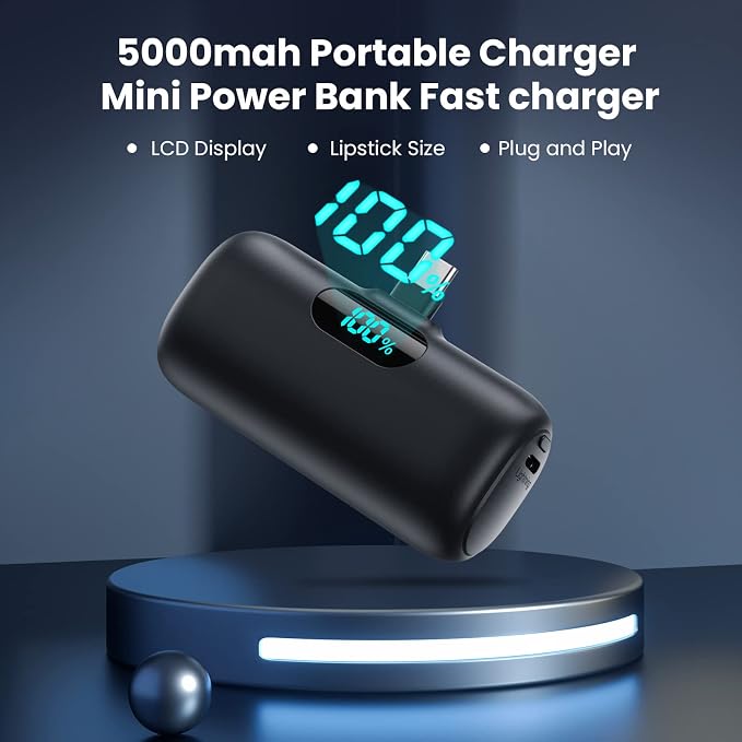 Mini Portable Charger 5000mAh Power Bank, 3A PD USB C Cell Phone Portable Power - Image 6