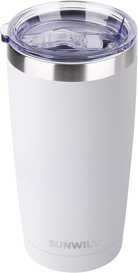 SUNWILL Travel Coffee Tumbler 20 oz, Insulated Mug by SUNWILL