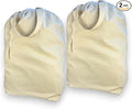 SET of 2-100% Cotton Laundry Bags Extra Large Heavy Duty, Canvas Laundry Bag by LaundryBagsOnline
