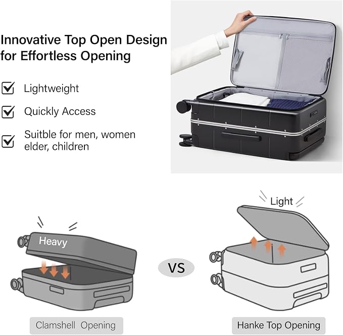 Hanke Top Opening 24 Inch Luggage - Image 2