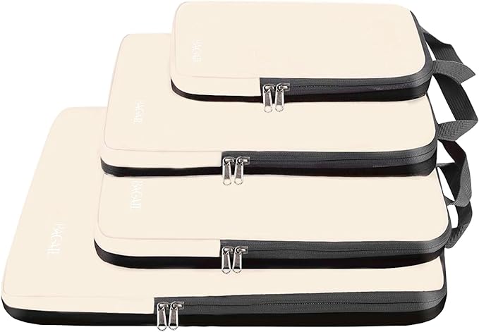 BAGAIL 4 Set/6 Set/8 Set Compression Packing Cubes Travel Accessories by BAGAIL