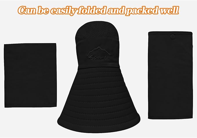 Sun Hats for Men Women Fishing Hat UPF 50+ Breathable Wide Brim Summer UV - Image 5
