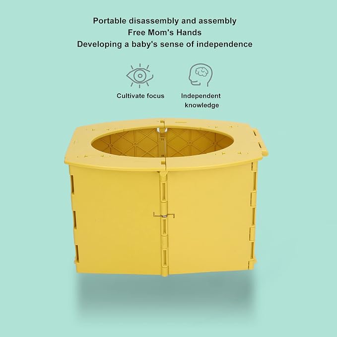 Portable Potty for Toddler Travel, Foldable Toddler Toilet Seat Travel Potty - Image 4