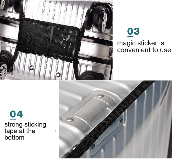 24 Inch PVC Luggage Protector Cover - Image 3