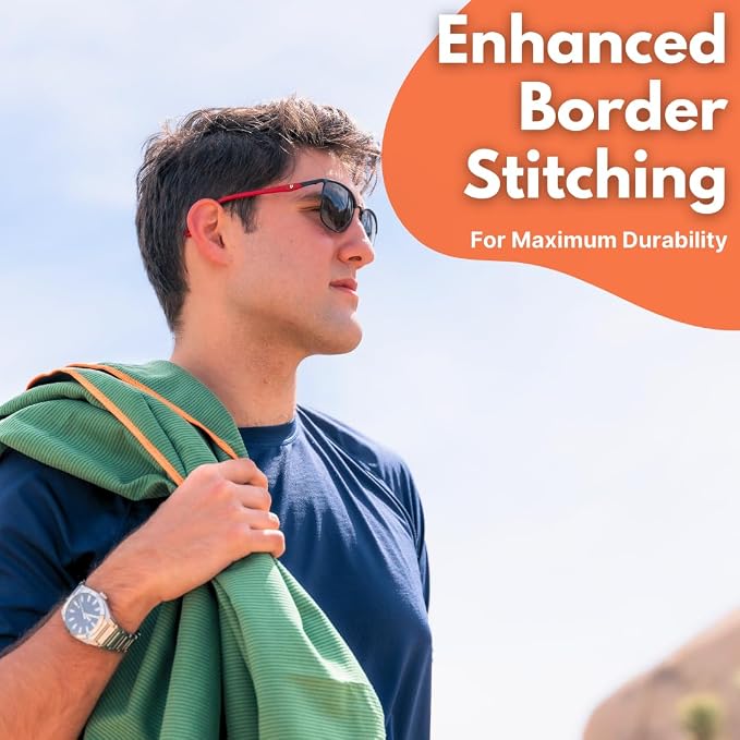 ECCOSOPHY Microfiber Beach Towel – Quick Dry Gym Towel, Highly Absorbent - Image 2