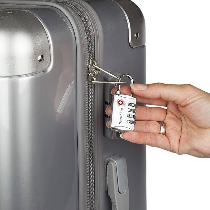 TSA Luggage Locks with 4 Digit Combination – Heavy Duty Set Your Own Padlocks - Image 7