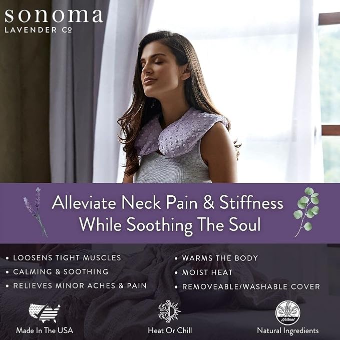 Luxury Eucalyptus Heatable/Chillable Neck Pillow by Sonoma Lavender, - Image 2