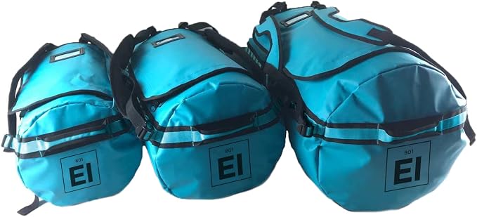 Element Equipment Trailhead Duffel Bag Shoulder Straps Waterproof Teal Small - Image 8