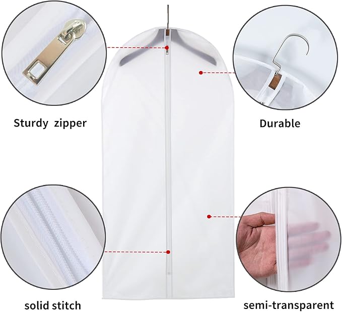 36" Women Suit Bags, Garment Bags - Image 4