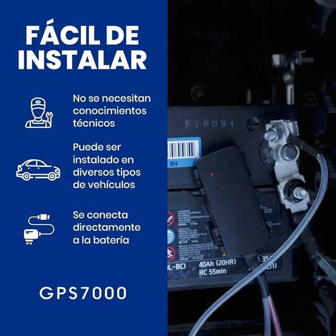 GPS7000-4G Hidden GPS Tracker for Vehicles | 90 Days of Service Included | Self - Image 2