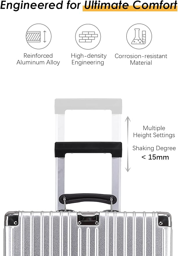HotWay 28 Inch All Aluminum Checked in Luggage - Image 3