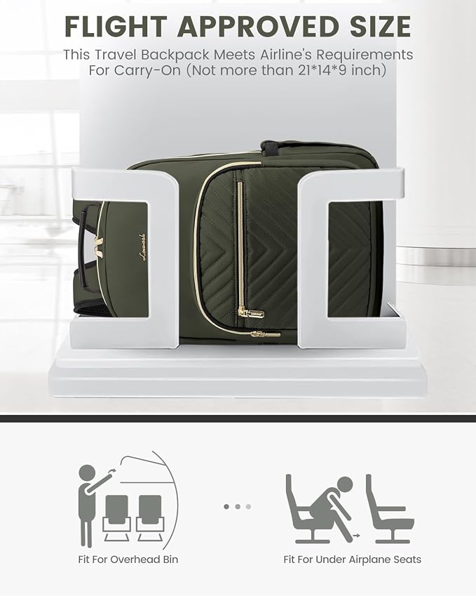 LOVEVOOK Laptop Backpack for Women, Travel Computer Work Bags - Image 8