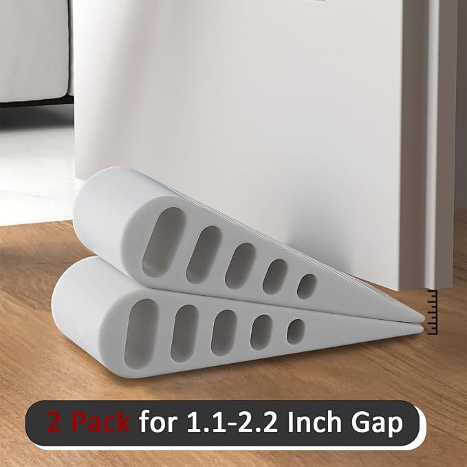 JQK Rubber Door Stopper Wedge, Wooden Floor, DSB61-WH-P2 - Image 6
