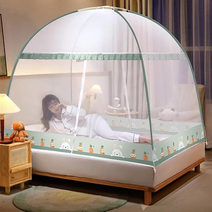 Pop-Up Mosquito Net Tent for Beds Portable Folding Canopy by URMAGIC