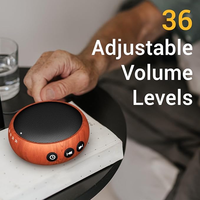 SoundMe Small Sound Machine Brown Noise Machine 30 Soothing Natural Sounds Rain - Image 3