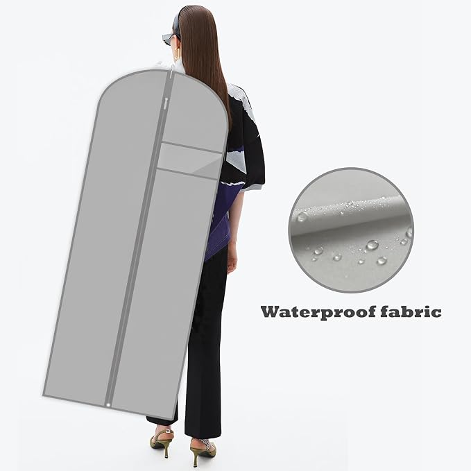 Dress Bags for Gowns Long, Suit Bag Cover for Storage and Travel - Image 6
