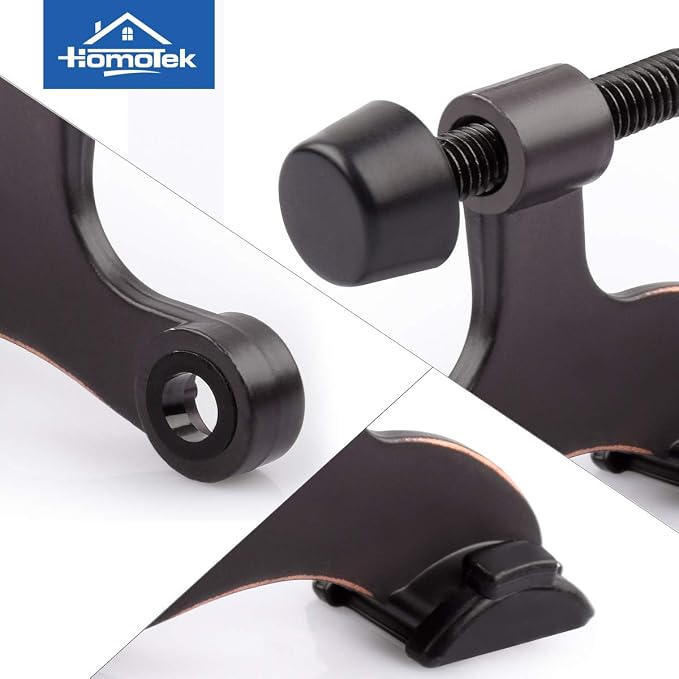 HOMOTEK 8 Pack Hinge Pin Oil Rubbed Bronze Door Stopper, Adjustable Deluxe - Image 5