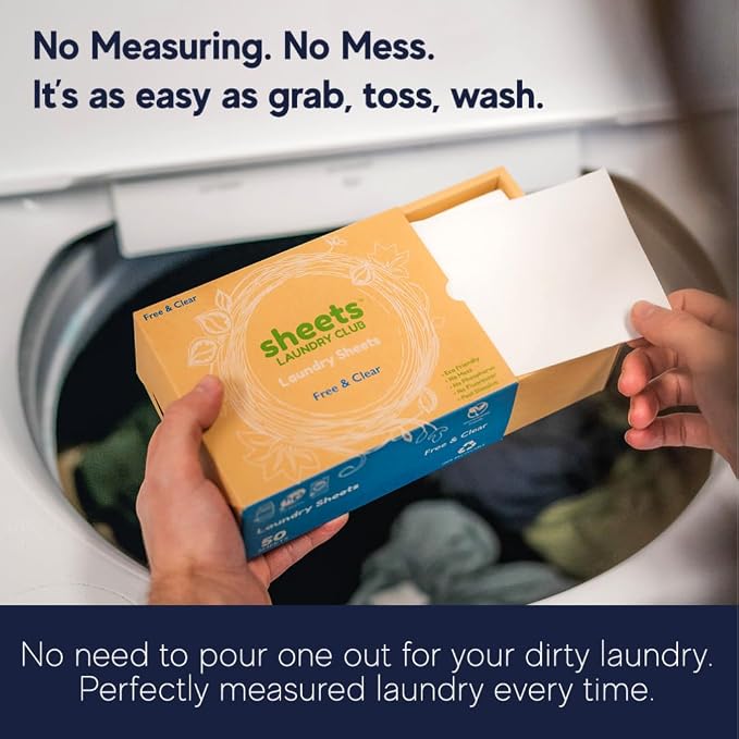 Sheets Laundry Club Laundry Detergent Sheets, 100 Loads - Image 6
