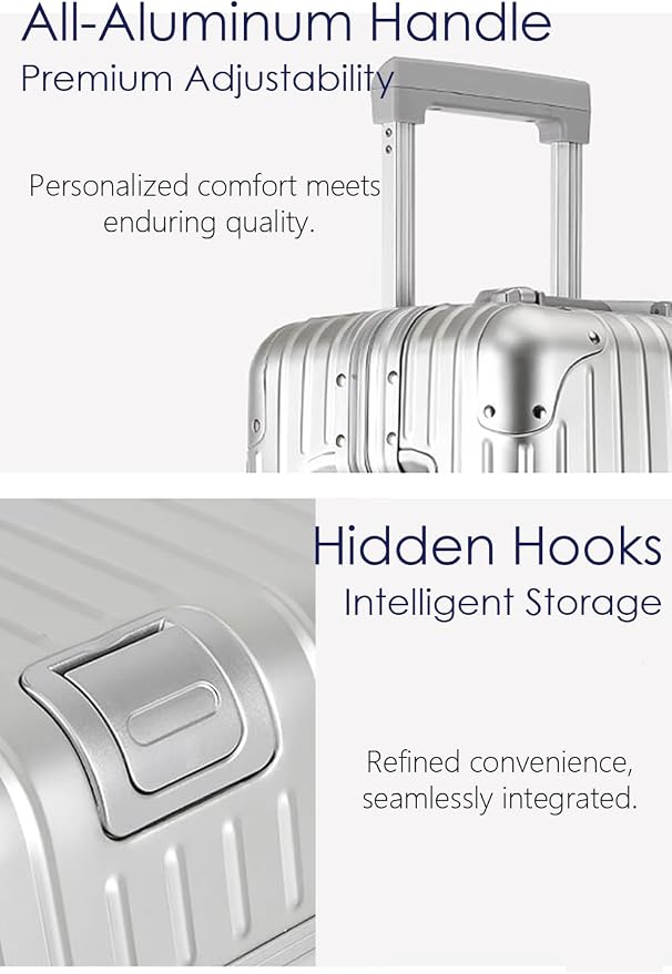 HotWay 20 Inch All Aluminum Carry On Luggage - Image 4