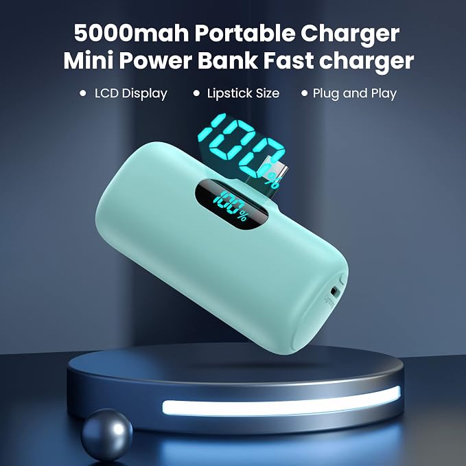 Mini Portable Charger 5000mAh Power Bank, 3A PD USB C Cell Phone Portable Power - Image 6