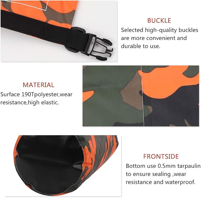 Waterproof Dry Bag 2L/5L/10L/15L/20L/30L, Roll Top Sack Keeps Gear Dry - Image 3