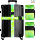 Luggage Straps for Suitcases TSA Approved-2 Pack Bright Personalized Luggage by GOWRAPS
