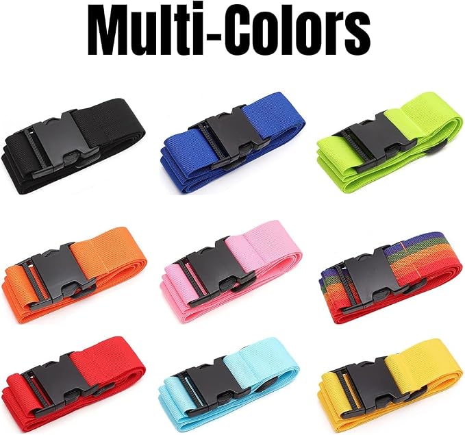 4PC Custom Embroidery Luggage Strap - Image 2