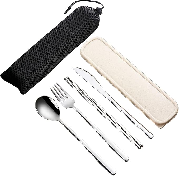 VANRA 4-Piece Portable Travel Utensils Set by VANRA