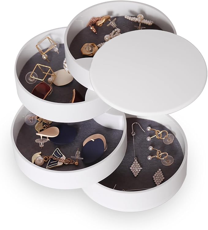 CONBOLA Jewelry Organizer, Small Jewelry Storage Box Earring Holder by CONBOLA
