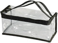 Small Rectangular Clear PVC Makeup Bag Make Up Artist Tool Organizer Pouch Bag by JulaVance